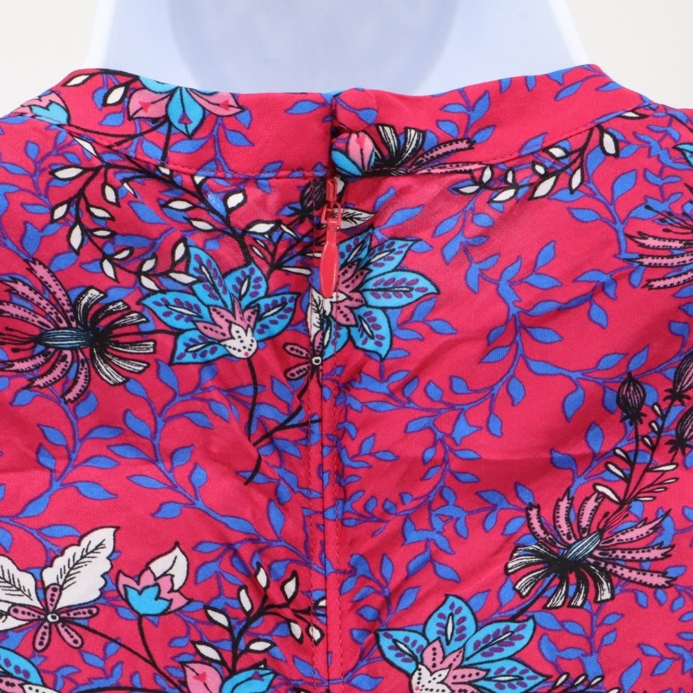 ME+EM Fuchsia Floral Wrap-Style Midi Dress - Picture 6 of 10